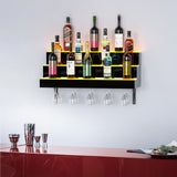 Acrylic wine rack wall mounted 3-layer 30 inch