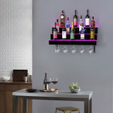 Acrylic wine rack wall mounted 3-layer 30 inch