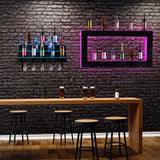 Acrylic wine rack wall mounted 3-layer 30 inch