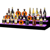 Acrylic wine rack against the wall, 3-layer, 60 inch